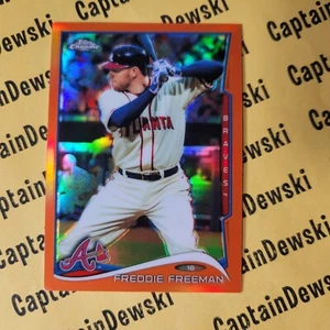 Freddie Freeman 2014 Topps cromo #146 ¡refractores naranja! Atlanta Braves - Imagen 1 de 2