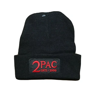 Tupac Beanie Hip Hop Hat Winter Skull Cap Rap 2Pac 2 Pac Gift - Picture 1 of 1