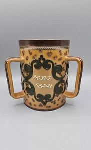Antique Doulton Lambeth Tyg Three Handled Mug with Inscription - Picture 1 of 15