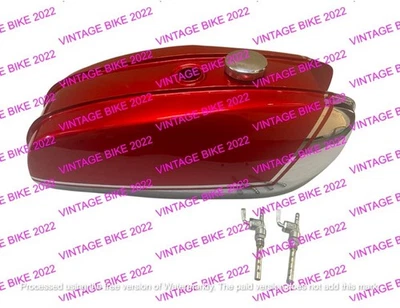 SUIABLE BSA A65 Thunderbolt Lightning Cherry y tanque de gasolina cromado 1970 + grifo de tapa Foto 1 de 4