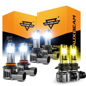 For Toyota Sienna 2006-2010 AUXBEAM LED Headlight 6500K+Fog Light 3000K Combo 6x - Picture 1 of 12