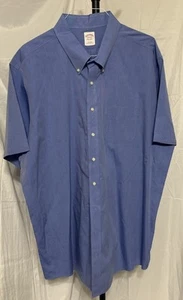 Brooks Brothers Shirt Men's Blue Cotton Button - Picture 1 of 9
