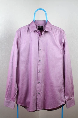 Camisa de algodón Paul Smith Westbourne color púrpura/lila talla 16 41 hecha en Italia Foto 1 de 4