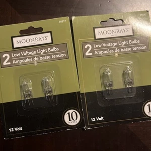 Moonrays Replacement Bulbs Clear Halogen Low Voltage 2 Pack 10 Watt 52-4426-0 - Picture 1 of 3