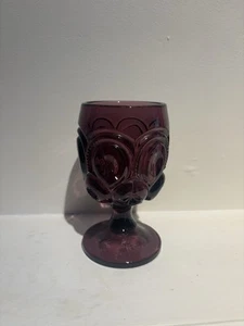 Vintage LE Smith Amethyst Purple Moon and Star Goblet - Picture 1 of 6