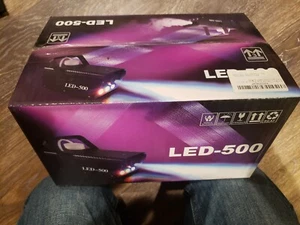 Fog Machine & 13 Color LED Light Effects W/Remotes. 500w, 2000CFM Halloween - Picture 1 of 6
