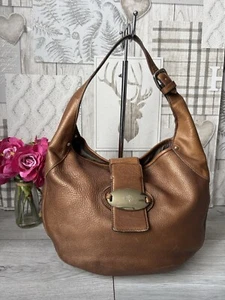 Bolso Hobo Mulberry Soho Bolso de Hombro de Cuero Bronce Bolso de Mano Mediano - Imagen 1 de 16