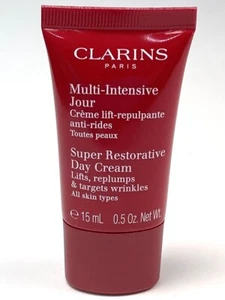 CLARINS Paris Super Restorative Day Cream 15mL 0.5oz Travel Size NIP NEW Sealed - Picture 1 of 2
