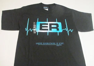 Vintage 1995 NBC ER "Where Everything Is Stat" TV Show T-Shirt Herren Medium NEU OS - Bild 1 von 9