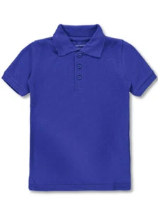 Kids University Youth Unisex S/S Pique Polo - Picture 1 of 8