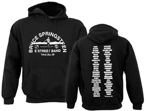 Official Bruce Springsteen Hoodie The Boss ex Tour '23 Car Black Hooded Top Neu - Bild 1 von 13
