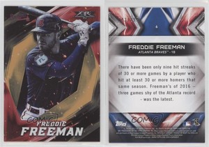 2017 Topps Fire Orange /299 Freddie Freeman #6