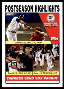 2004 TOPPS JASON GIAMBI/MARIANO RIVERA/AARON BOONE NEW YORK YANKEES #352