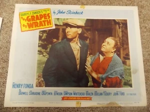 THER GRAPES OF WRATH(R-56)HENRY FONDA ORIGINAL 11"BY14" LOBBY CARD NICE! - Picture 1 of 1