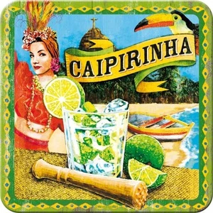Nostalgic Art Metalluntersetzer Caipirinha Cuba Limette Rum Unterseite 9 x 9 * - Picture 1 of 3