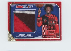 2019-20 Hoops Winter Sweater Patch Nassir Little Rookie Blazers