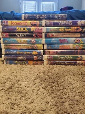 Walt Disney Masterpiece collection Movie Vintage Sealed VHS Tapes Lot of 17 - Image 1 of 3