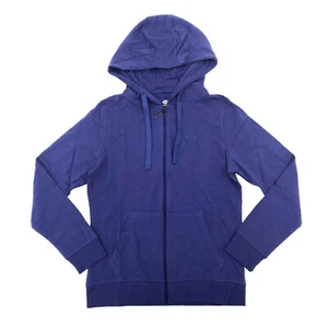 MOFIZ Womens Size XS Full Zip Hoodie Drawstring Front Pockets Blue - Picture 1 of 9