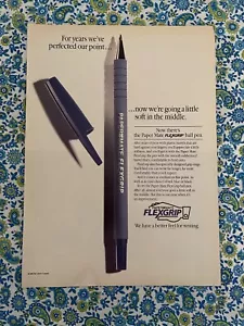 Vintage 1989 Paper Mate Flex Grip Pen Print Ad - Bild 1 von 7