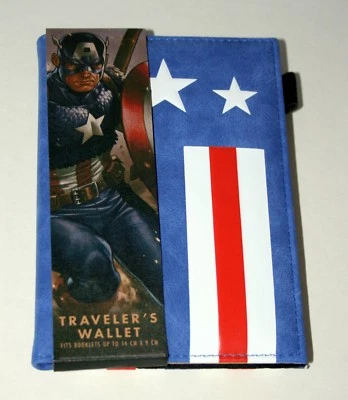 Marvel Comics Capitán América Pasaporte Billetera de Viajero Folleto de Identificación Libro NUEVO Foto 1 de 4