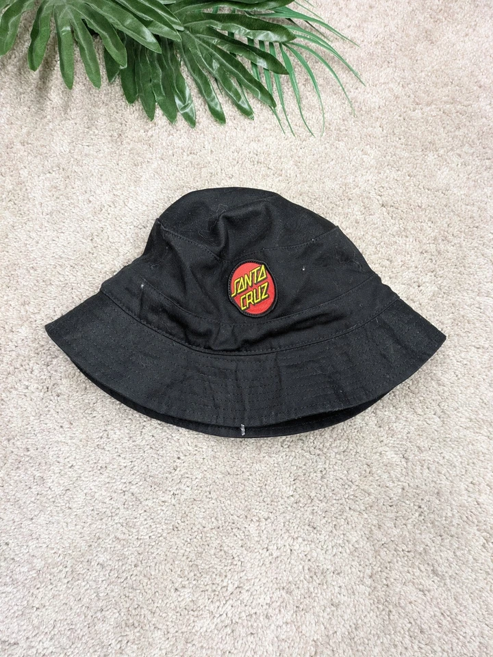 Santa Cruz Sombrero Cubo Skateboarding Negro Skate Surf Talla Única Parche Bordado Foto 1 de 4