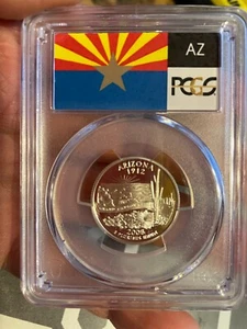 2008-S Arizona Silver Proof Quarter PCGS PR 69 DCAM 25C Coin - Picture 1 of 13