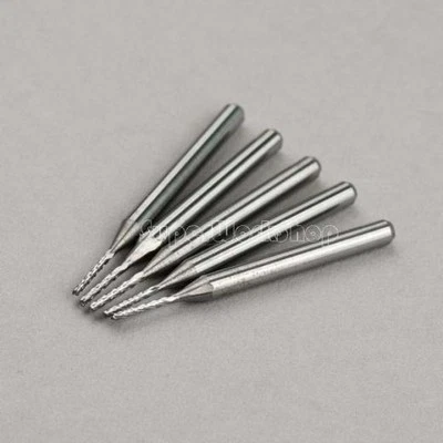 10 x 0.04" 1mm Carbide Milling Cutter Engraving Bits for CNC/PCB Machinery - Image 1 of 3