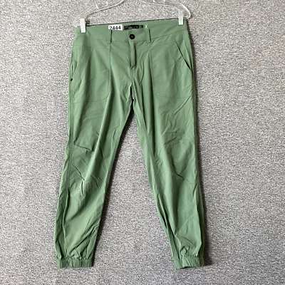 Pantalones de chándal recortados de pierna ajustada verde Revenna talla 8 de Prana para mujer Foto 1 de 4