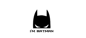 Custom Batman "I'm Batman" Vinyl Decal; Trucks, SUV, Movie, Batman, Joker - Foto 1 di 1