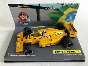 1987 Ayrton Senna Lotus Honda 99T LANG 1:43 Scale Diecast Model Edition 43 No.31 - Picture 1 of 5