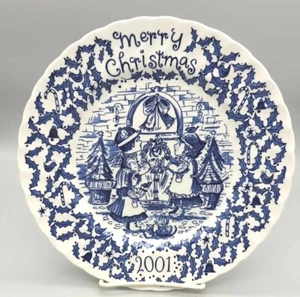 Royal Crownford 2001 A Happy Holiday to You Staffordshire England Norma Sherman - Picture 1 of 12