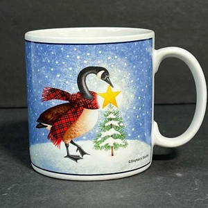 Vintage Sakura Mug Stephanie Stouffer Star Struck Animals Goose Winter Coffee - Imagen 1 de 8