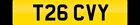 Number Plate Registration T26 Cvy Tracey Tracy Tracie Trace Private Car Reg