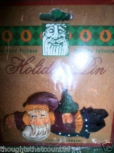 David Frykman HOLIDAY Flying Santa LAPEL PIN DF2000PIN * FREE FIRST CLASS SHPG - Picture 1 of 1