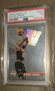 Michael Jordan 1996 Topps Stadium Club High Risers Members Only #HR14 PSA 7 RARE - Bild 1 von 2