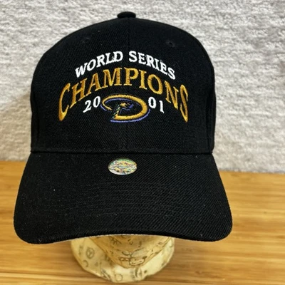 Vintage Arizona Diamondbacks Hat Adjustable 2001 World Series Champions MLB New - Image 1 of 4