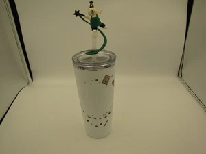 Starbucks 2022 China Magician Barista Bear 16 oz taza de pajita de acero inoxidable - Imagen 1 de 7
