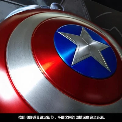 Captain America Vibranium Shield: Life-Size Aluminum Alloy Collectible Prop Gift - Image 1 of 4