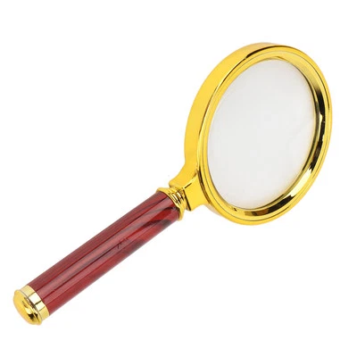 7X Handheld Magnifying Glass Lightweight Portable Grip Electroplated Magnifier - Image 1 of 4