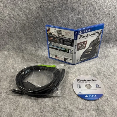 PS4 2014 Ubisoft Rocksmith con cable USB adaptador de juego de guitarra con USB Breakaway Foto 1 de 4