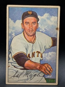 Bowman Sal Maglie #66 1952 New York Giants - Imagen 1 de 2