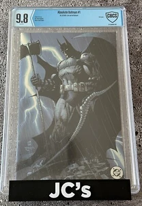 ABSOLUTE BATMAN #1 CBCS 9.8 CVR-K JIM LEE FOIL VARIANT 1ST PRINTING - Picture 1 of 4