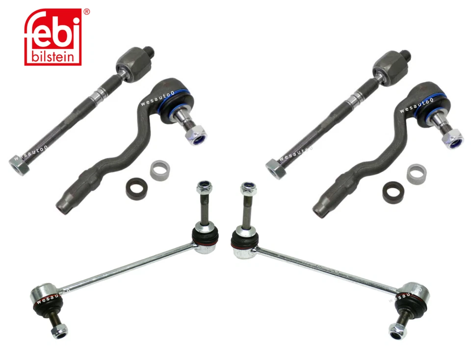 Tie Rod interno externo e kit de ligação de barra oscilante Lt/Rt OES para BMW X5 X6 sem adaptável - Imagem 1 de 1