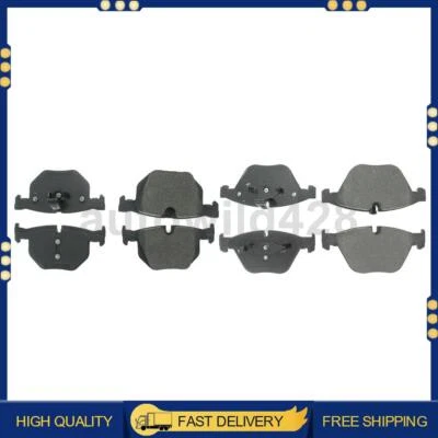 Pastilhas de freio a disco dianteiro traseiro conjunto de 2 peças conjuntos centrais para BMW 528xi 2008 - Imagem 1 de 4