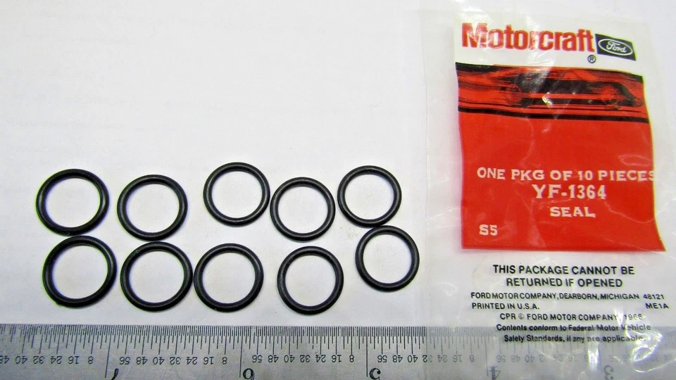 Junta tórica de sello de compresor de aire acondicionado 4 estaciones 24508 Motorcraft YF-1364 Foto 1 de 4