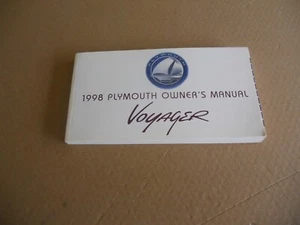 NOS Original 1998 Plymouth Voyager Operating Instructions Owners Manual - Bild 1 von 4