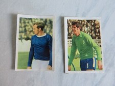 FKS 1970/71 SOCCER STARS GALA COLLECTION  2 stickers #47 #107 used