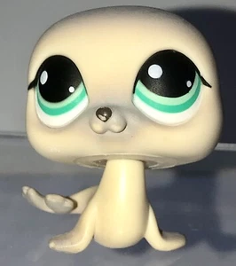 Littlest Pet Shop #342 Raro Sello Gris Ojos Teal Hasbro LpS Auténtico - Imagen 1 de 9