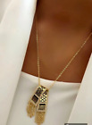 Gold Plated Italian 12K Necklace Chain Palestine Keffiyeh Pendant  Free Gaza
