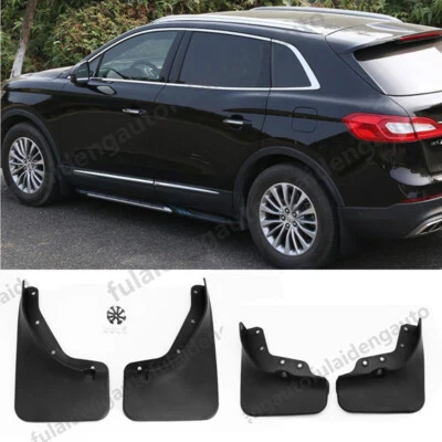 For Lincoln MKX 2016-2018 Black Car Mudguard Mud Flaps Splash Guard Fender TRIM Foto 1 de 4